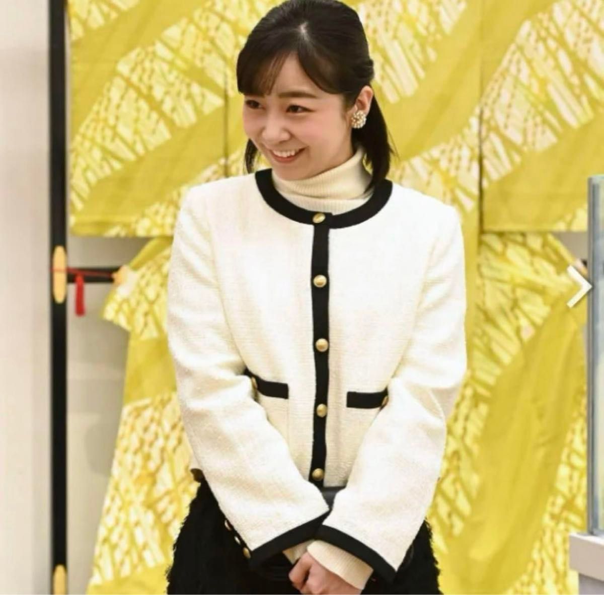 新品】2024 アプワイザーリッシェ 配色ツイードショートジャケット