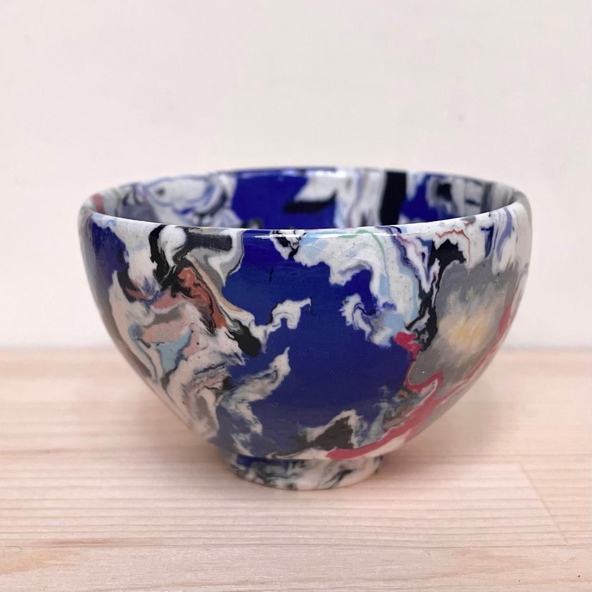 松井康成 練上酒呑 練上手 人間国宝 酒器 ぐい呑 笠間焼 合わせ箱