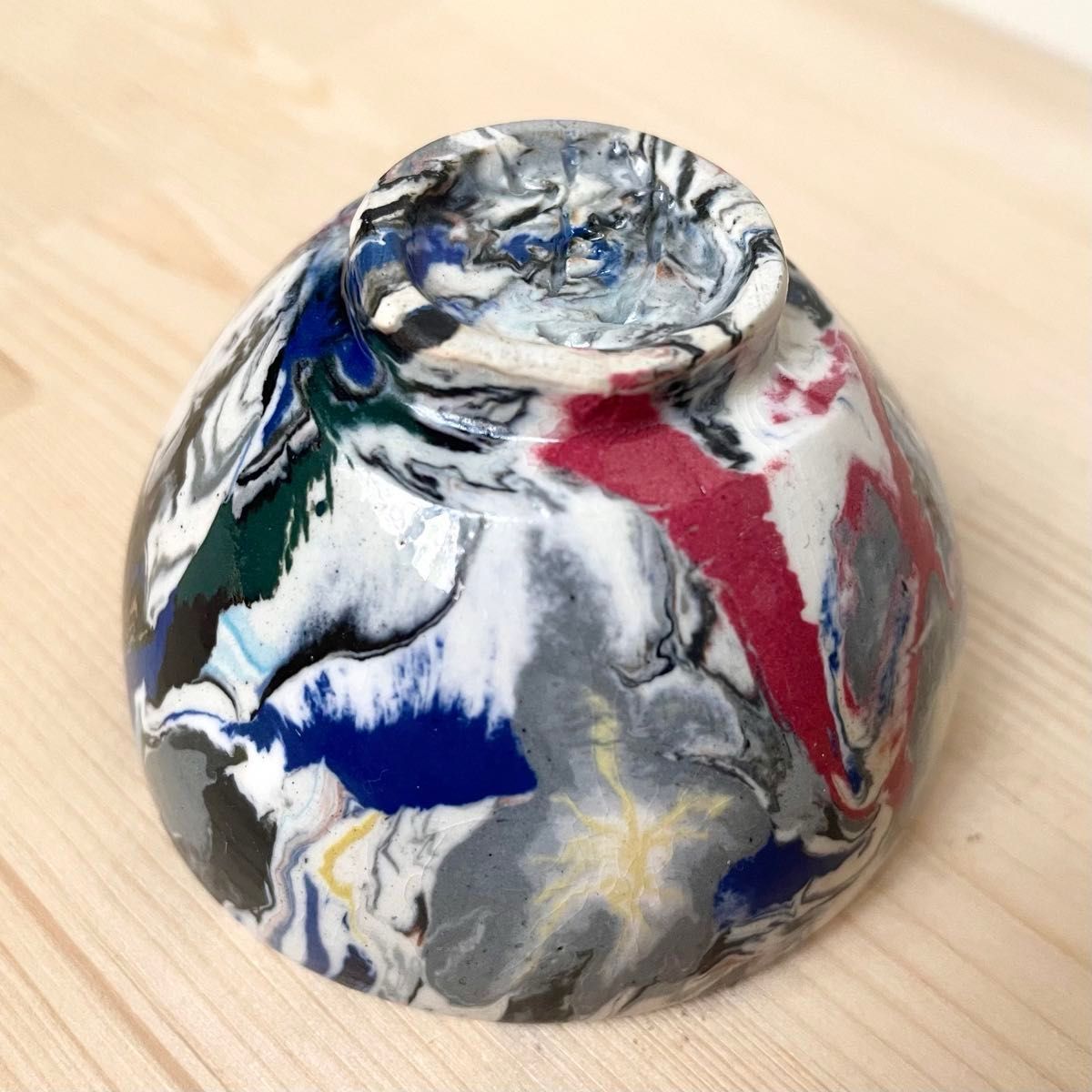 松井康成 練上酒呑 練上手 人間国宝 酒器 ぐい呑 笠間焼 合わせ箱