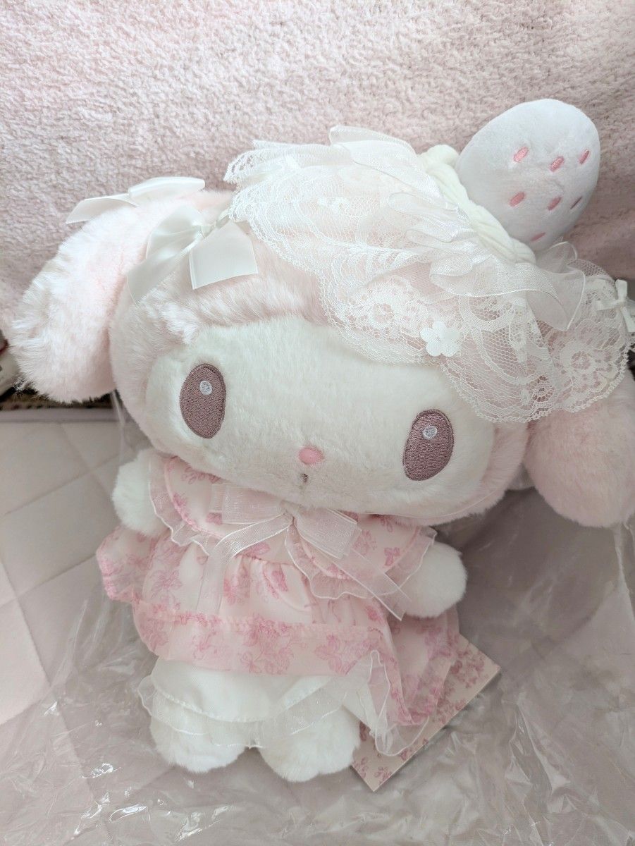 マイメロディ バースデードール 白いちごのティータイム ぬいぐるみ