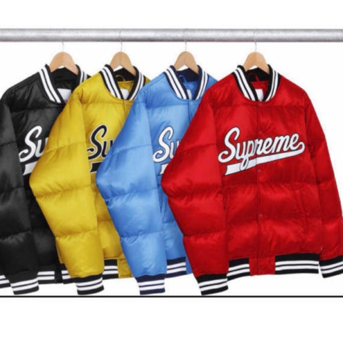 16AW Supreme Script Varsity Puffy Jacket サイズS シュプリーム