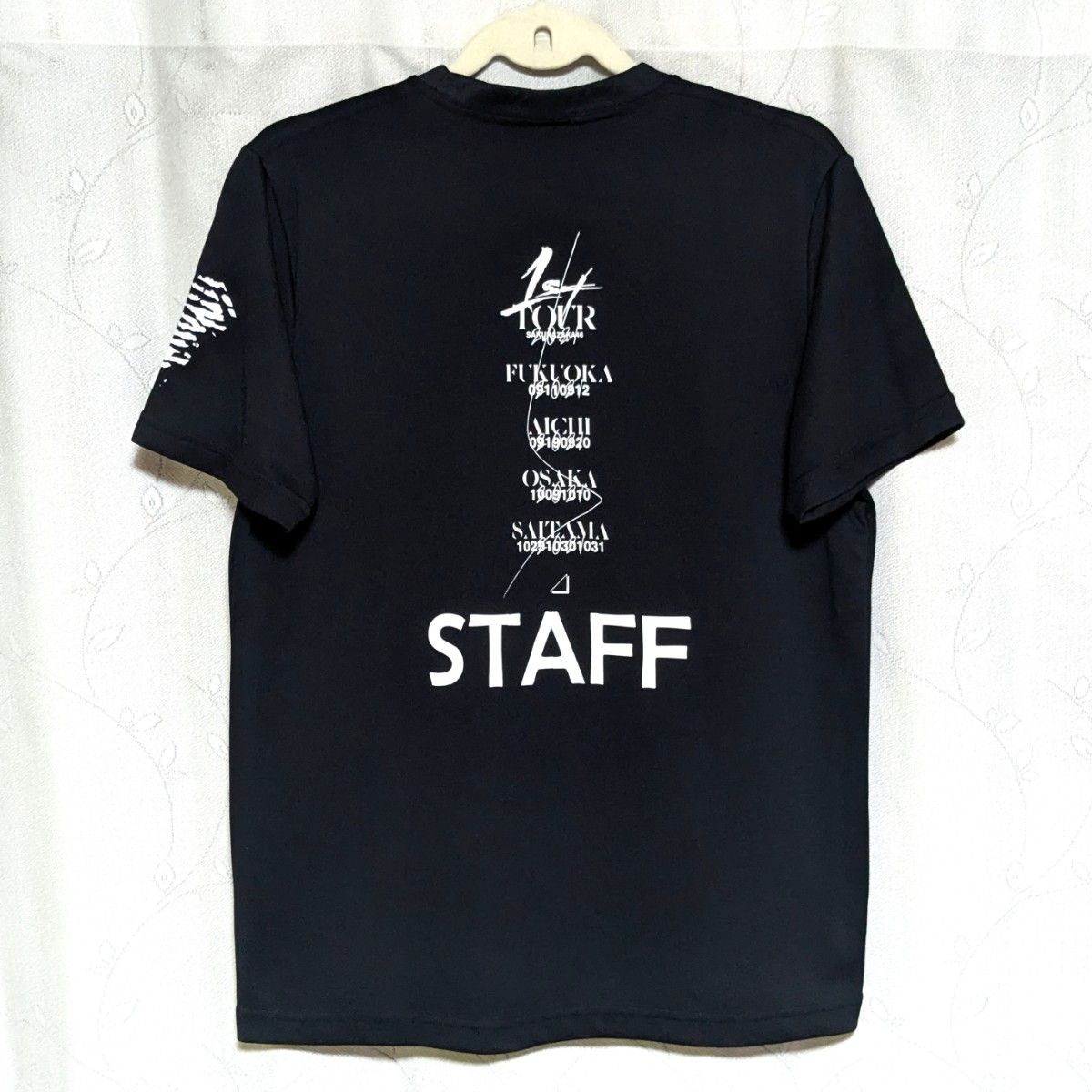 レア 美品 櫻坂46 スタッフ用 Tシャツ 黒L 非売品 支給品 1st TOUR