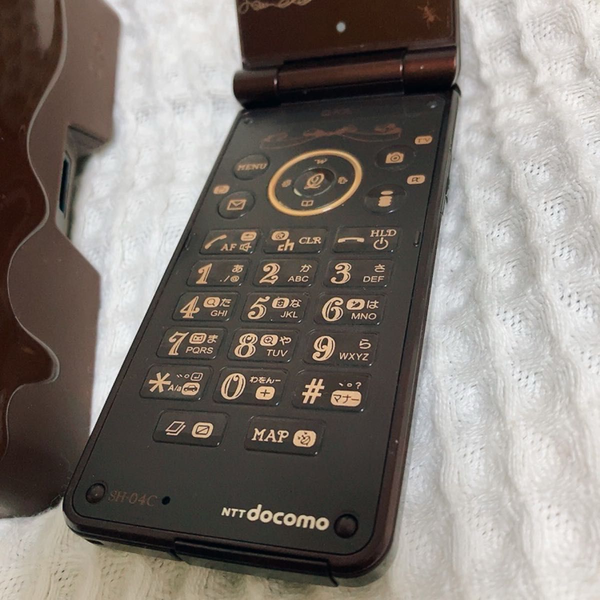 docomo Q-pot phone SHARP SH-04C 限定 チョコレートビスケットver
