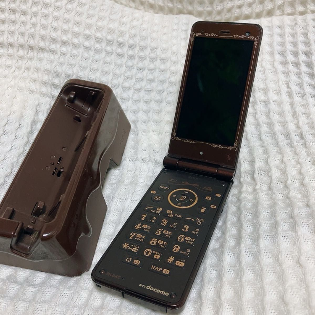 docomo Q-pot phone SHARP SH-04C 限定 チョコレートビスケットver