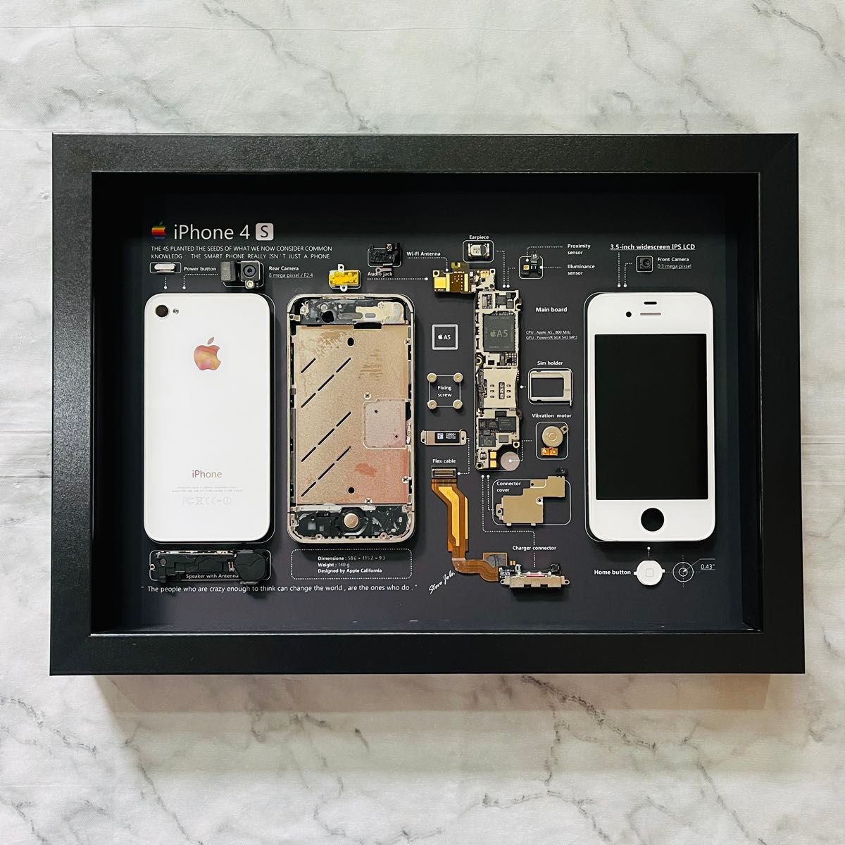 iPhone 4s 標本アート ボックスフレーム仕様｜Yahoo!フリマ（旧PayPay