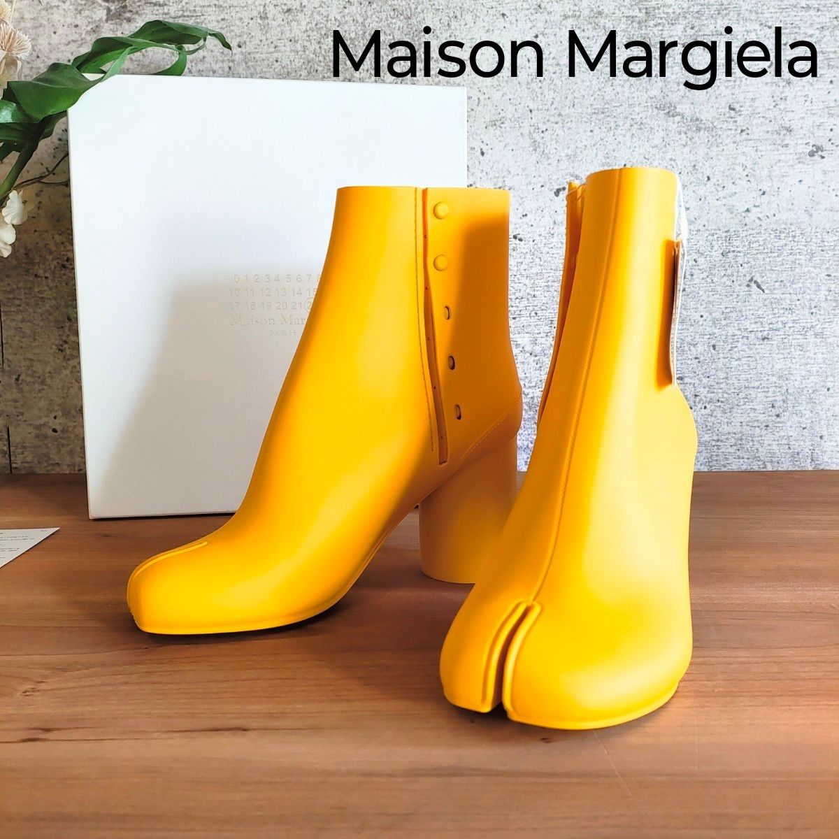 新品 Maison Margiela マルジェラ TABI タビ ラバー ショートブーツ