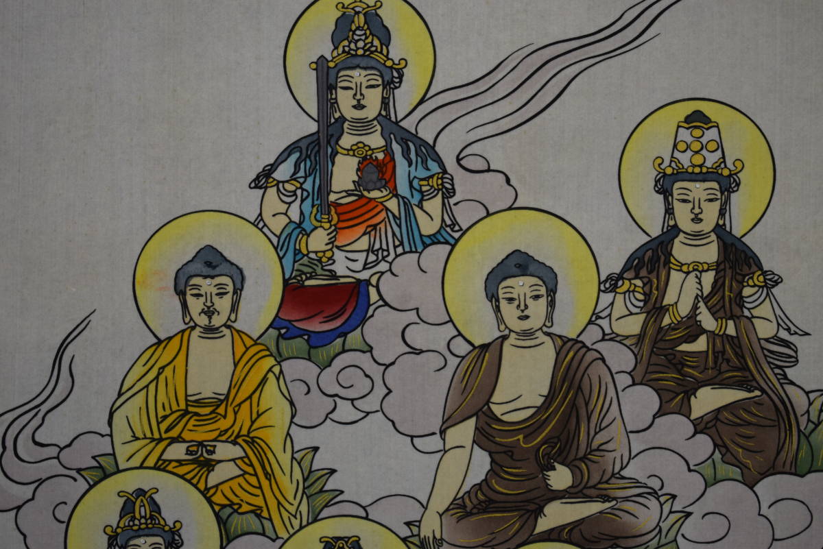 Yahoo!オークション - 【真作】/大阪十三仏霊場図/桐共箱付/布袋屋掛軸