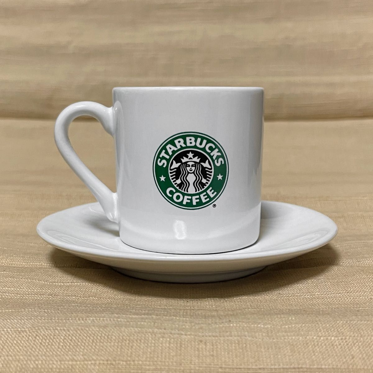 旧ロゴ スターバックス デミタスカップ & ソーサー コーヒー スタバ