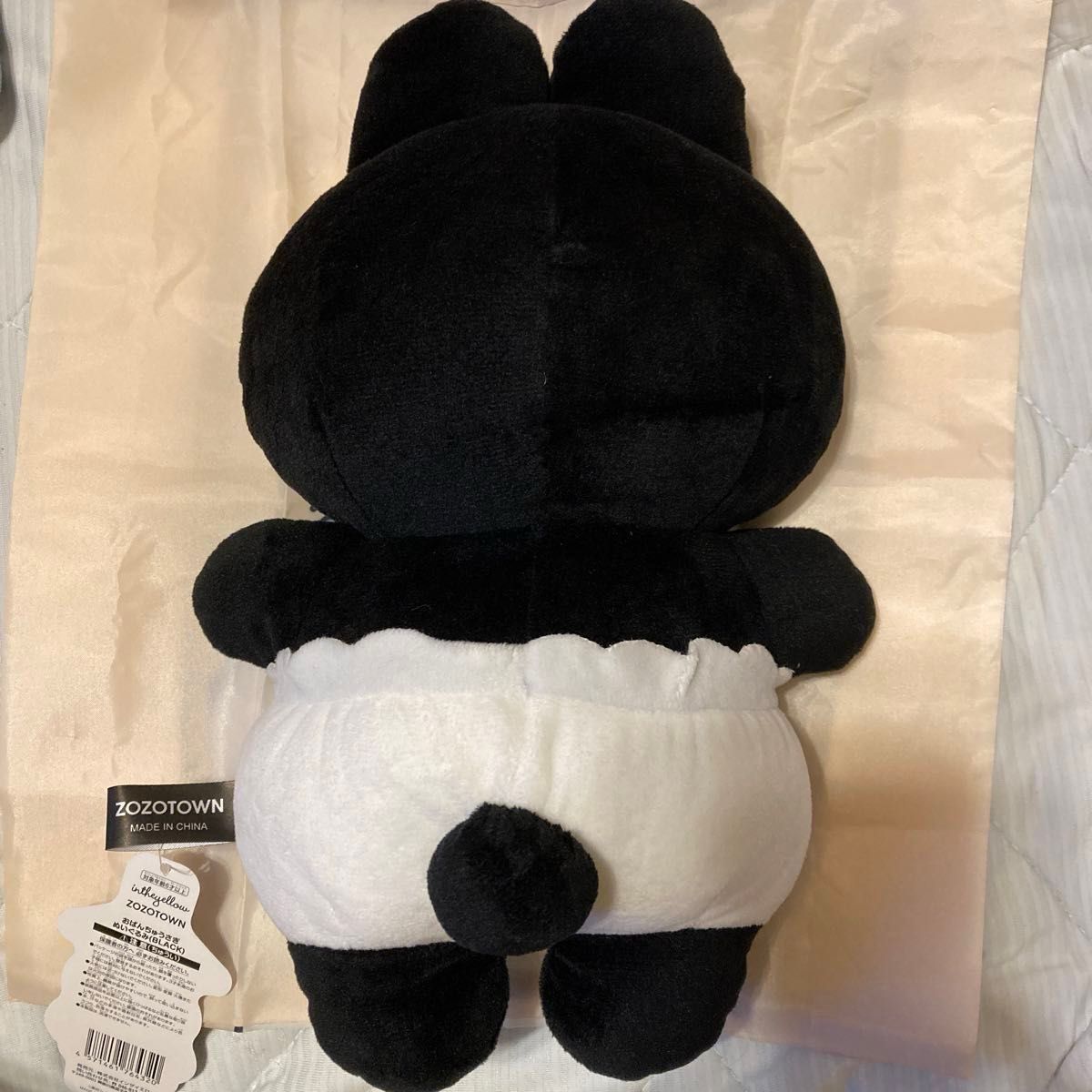 おぱんちゅうさぎ (Black) ぬいぐるみ 「BLACK COLLECTION by ZOZO