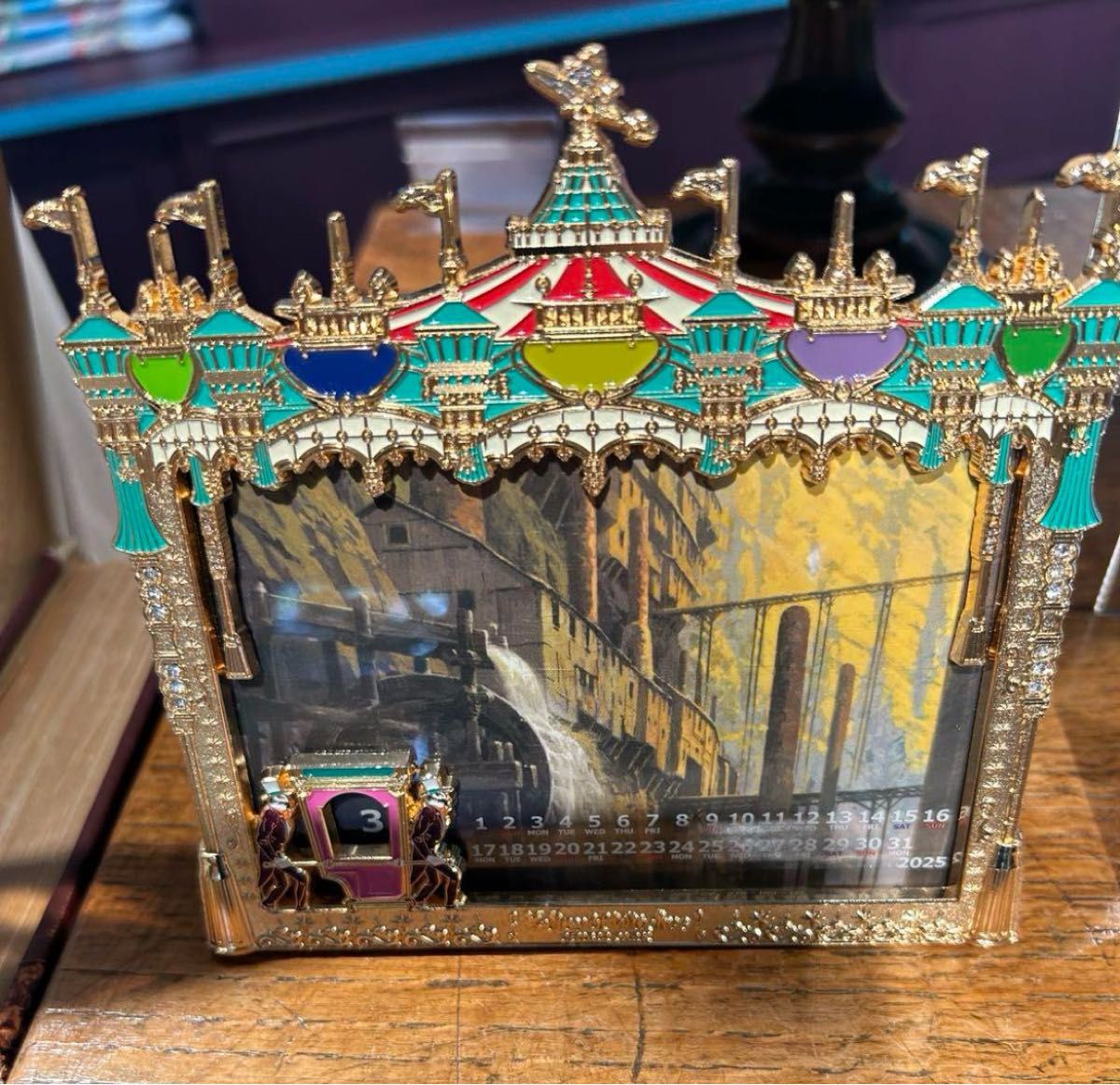 ジブリパーク 魔女の谷 メリーゴーランド フレーム付きカレンダー