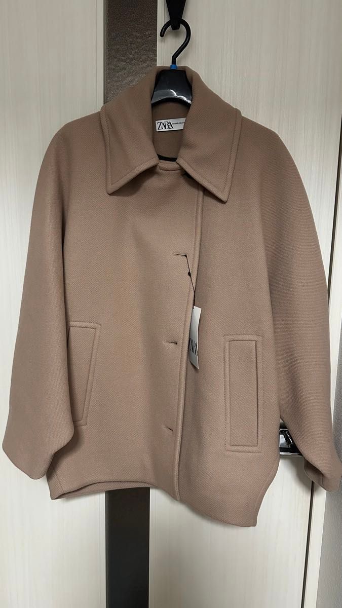 xxxs-xxs】ウール オーバーサイズショートコート【ZARA】｜Yahoo