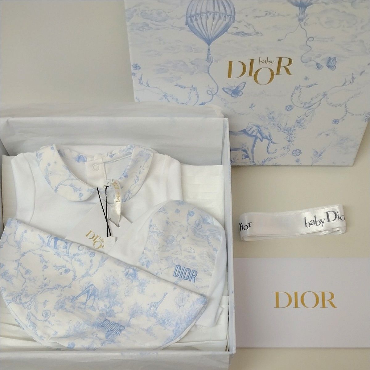 baby Dior ロンパース スタイ 帽子 セット 3M ベビー服 ベビー