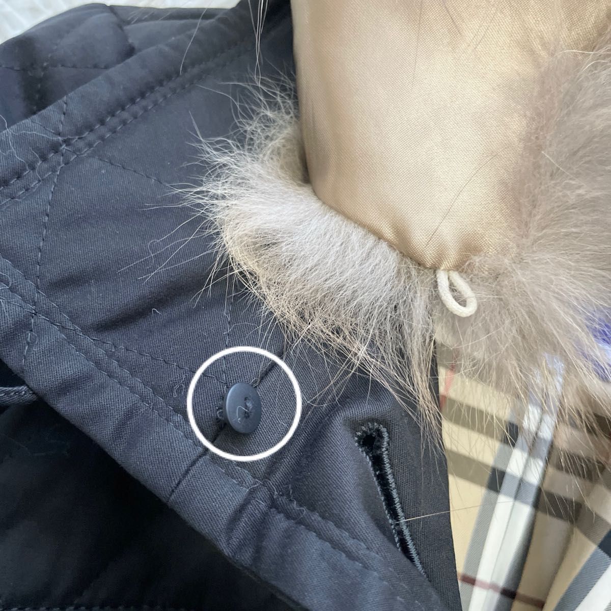 BURBERRY BLUE LABEL バーバリーブルーレーベル キルティングロング