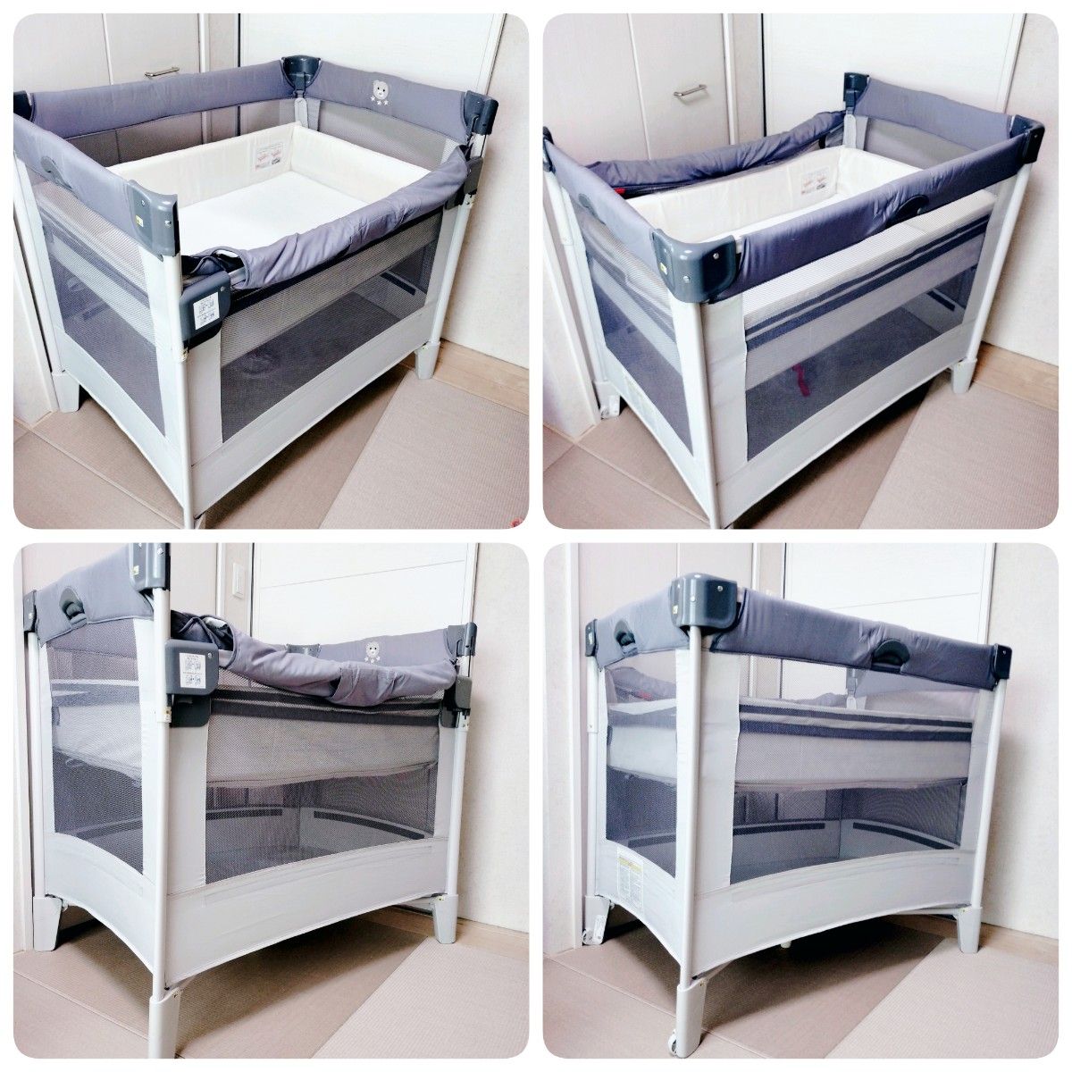 極美品】Aprica アップリカ ココネルエアー AB クマ刺繍 コンパクト