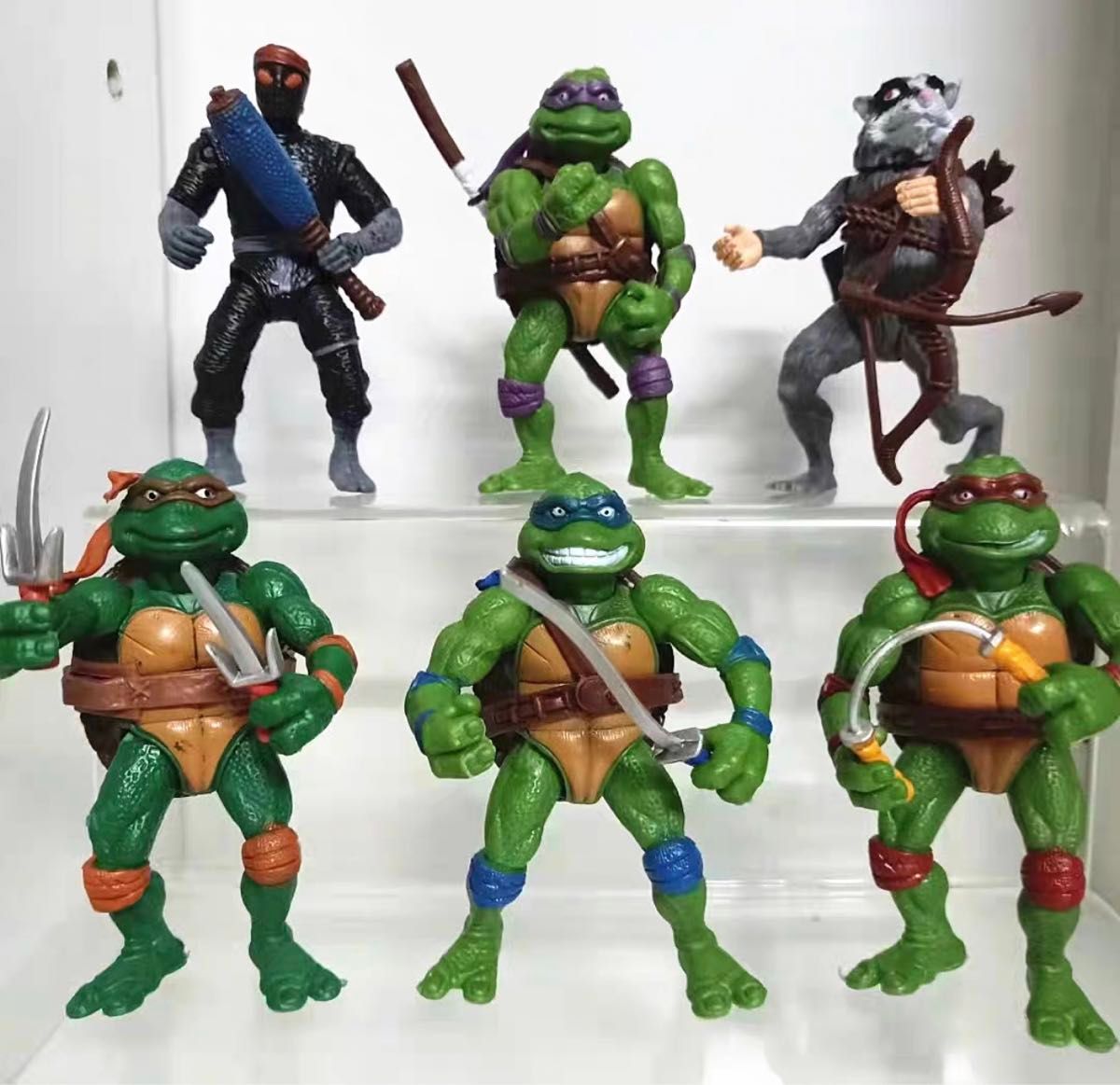 ミュータントタートルズ 可動フィギュア 6体セット アメリカン雑貨