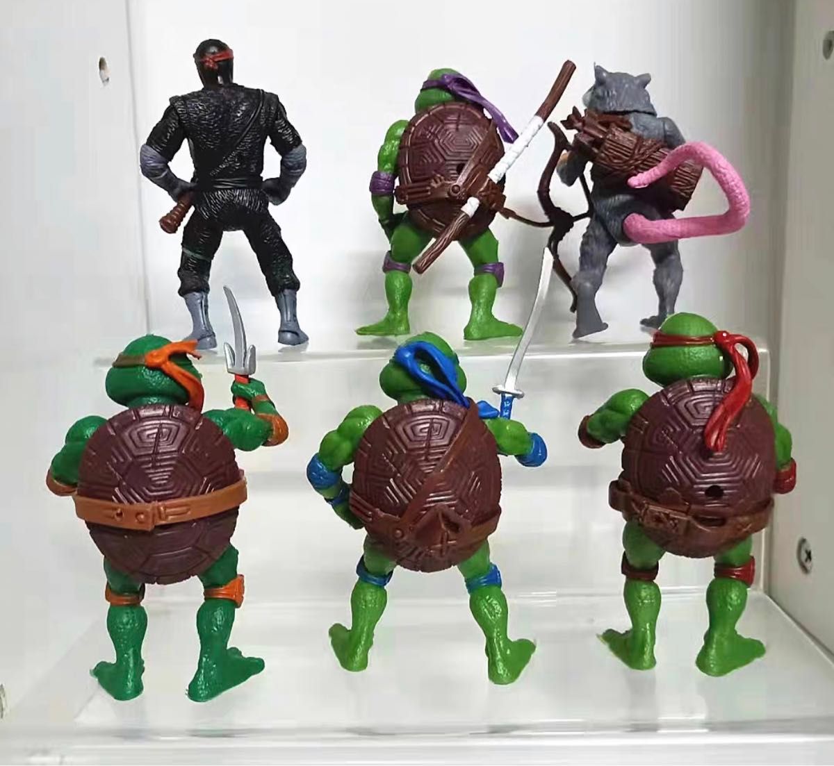 ミュータントタートルズ 可動フィギュア 6体セット アメリカン雑貨