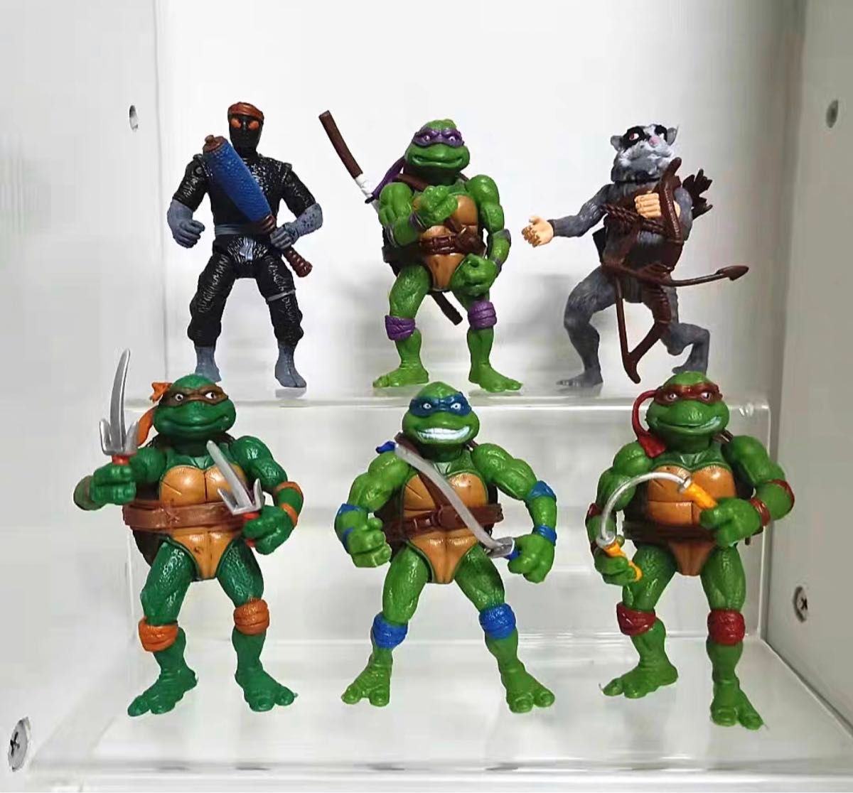 ミュータントタートルズ 可動フィギュア 6体セット アメリカン雑貨