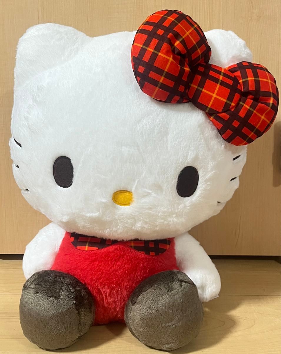 予約品】チェックドール ハローキティ キティちゃんぬいぐるみ