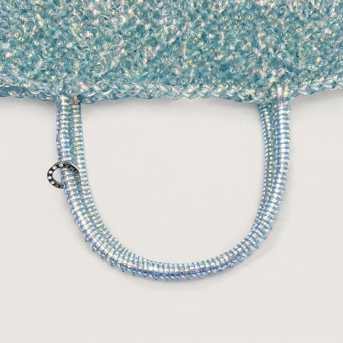 アンテプリマ スクエア ミディアム ショルダーバッグ オーロラブルー