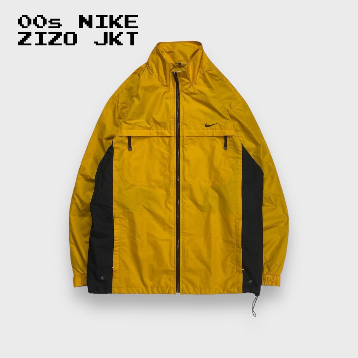 00s NIKE ナイキ ZIZO ジップアップジャケット イエロー XL y2k テック