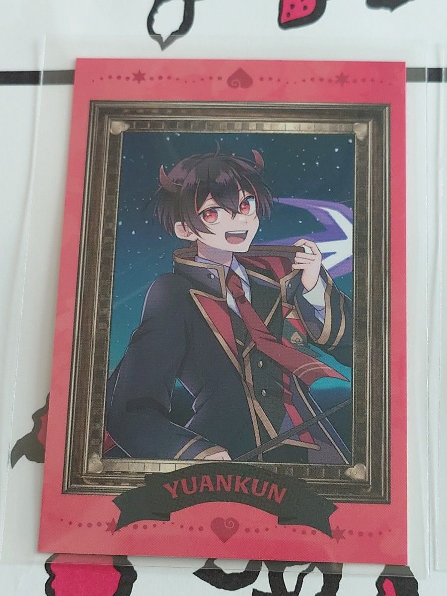 RR ゆあんくん 額縁 等身 魔法学園 カラフルピーチ からぴち トレカ