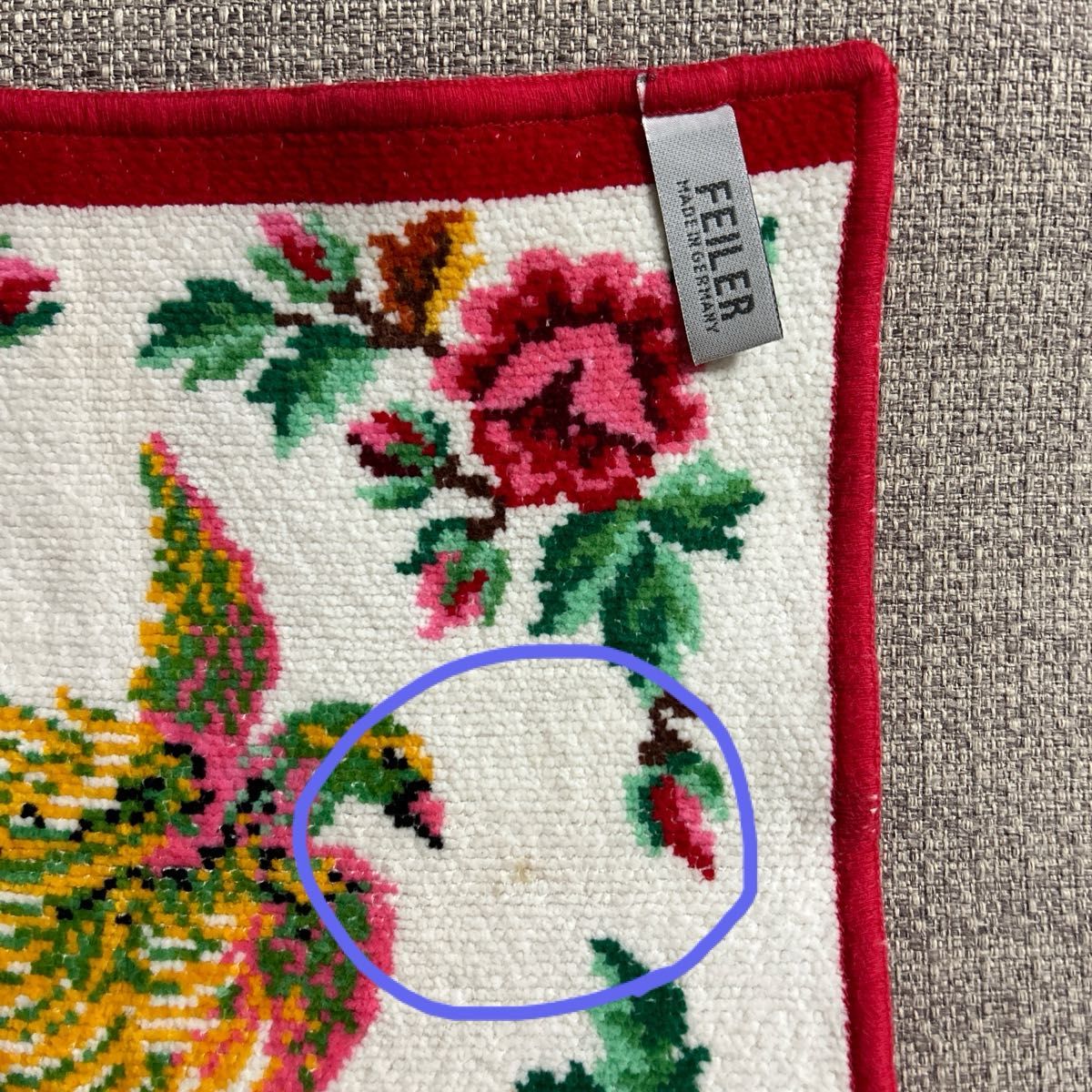 used品】 FEILER フェイラー 大判 タオルハンカチ 3枚セット