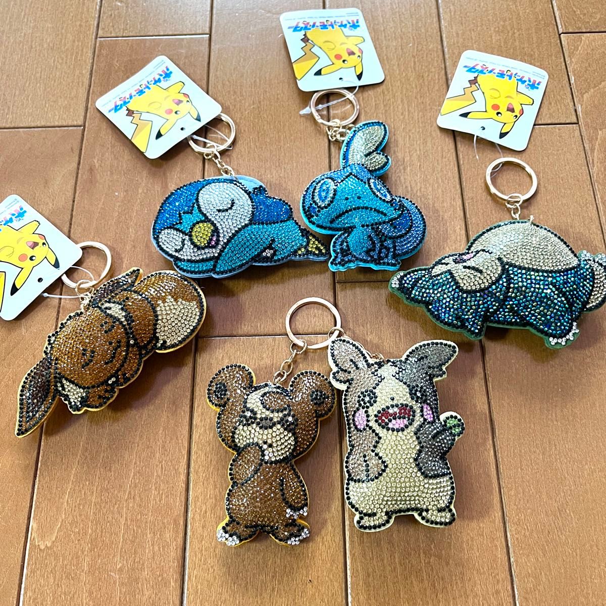 ポケットモンスター ポケモン キラキラキーホルダー 未使用4つ＋おまけ