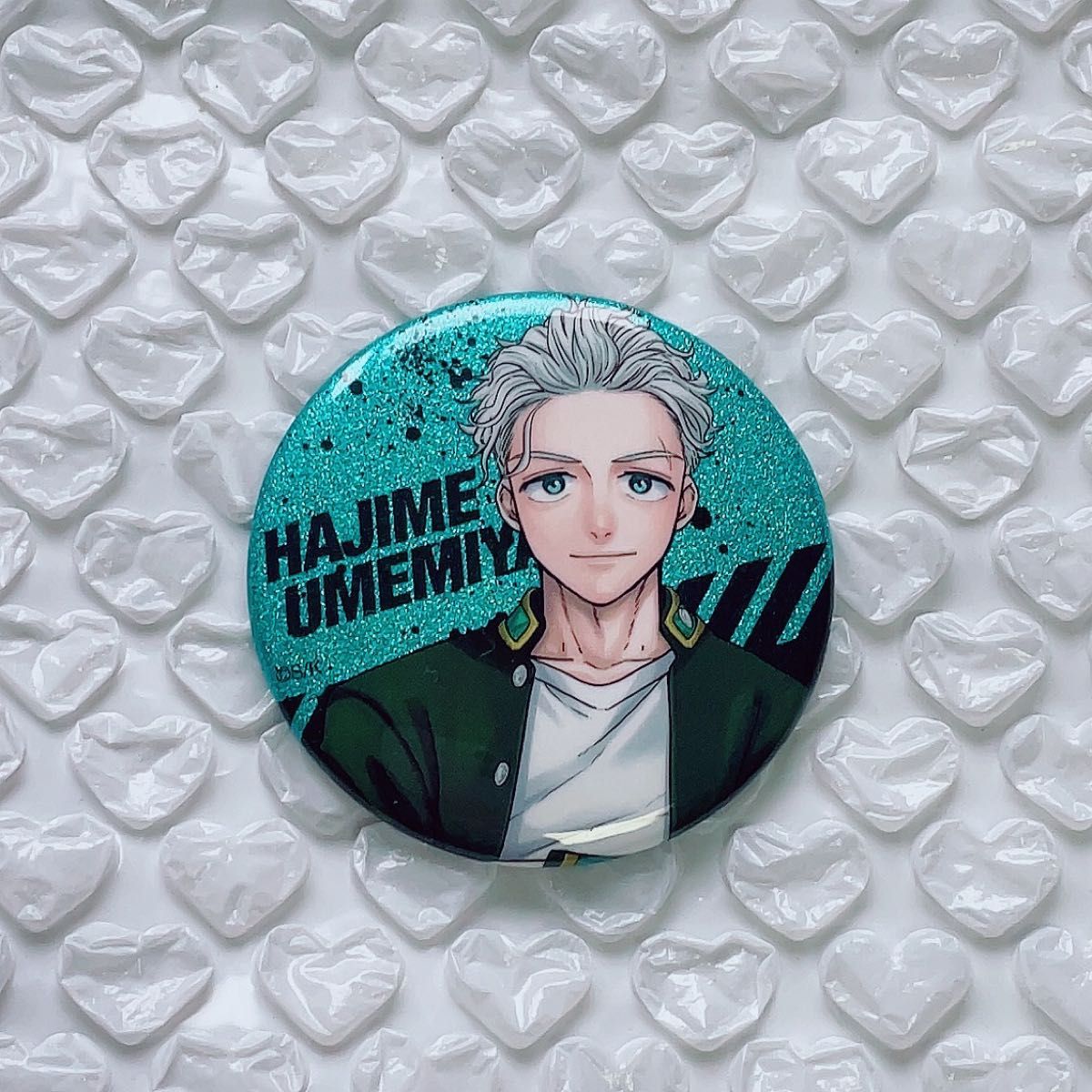 ウィンブレ 梅宮一 ウィンブレ展 WIND BREAKER 缶バッジ ホロ缶