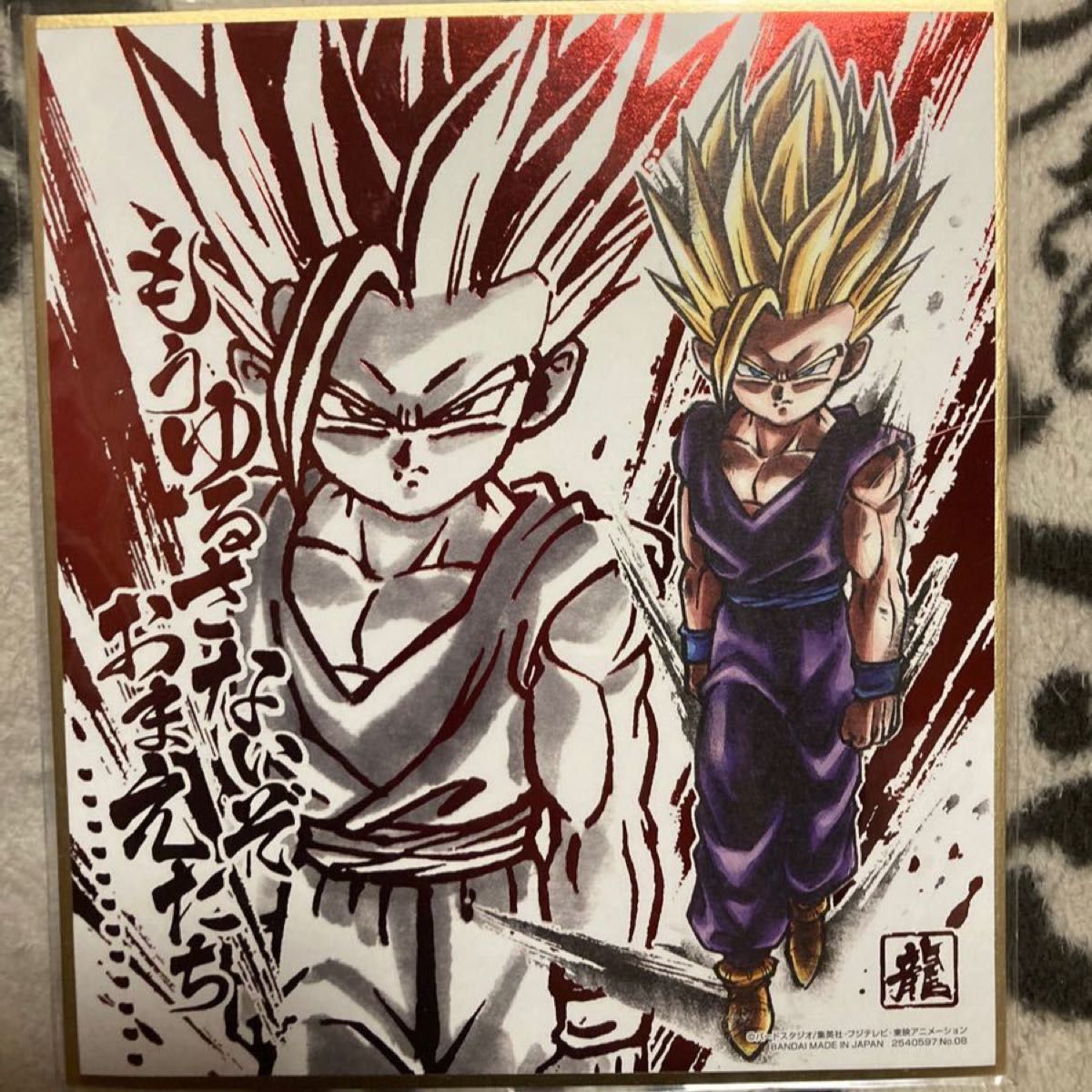 激レア】ドラゴンボールZ 孫悟飯 レッドメタリック箔押し仕様