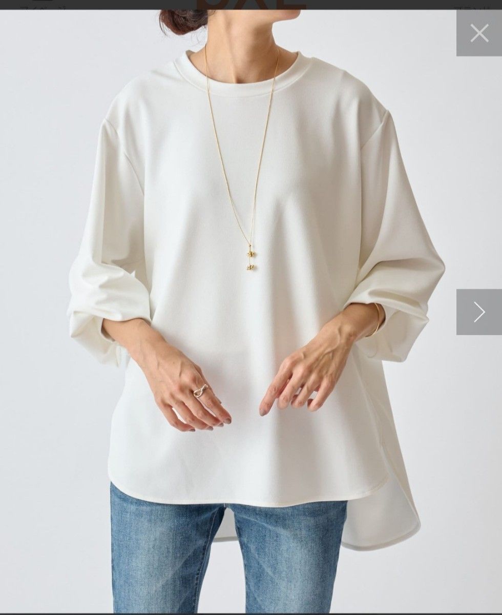 新品タグ付き】BEARDSLEY(ビアズリー)Tブラウス 0サイズ 白｜Yahoo