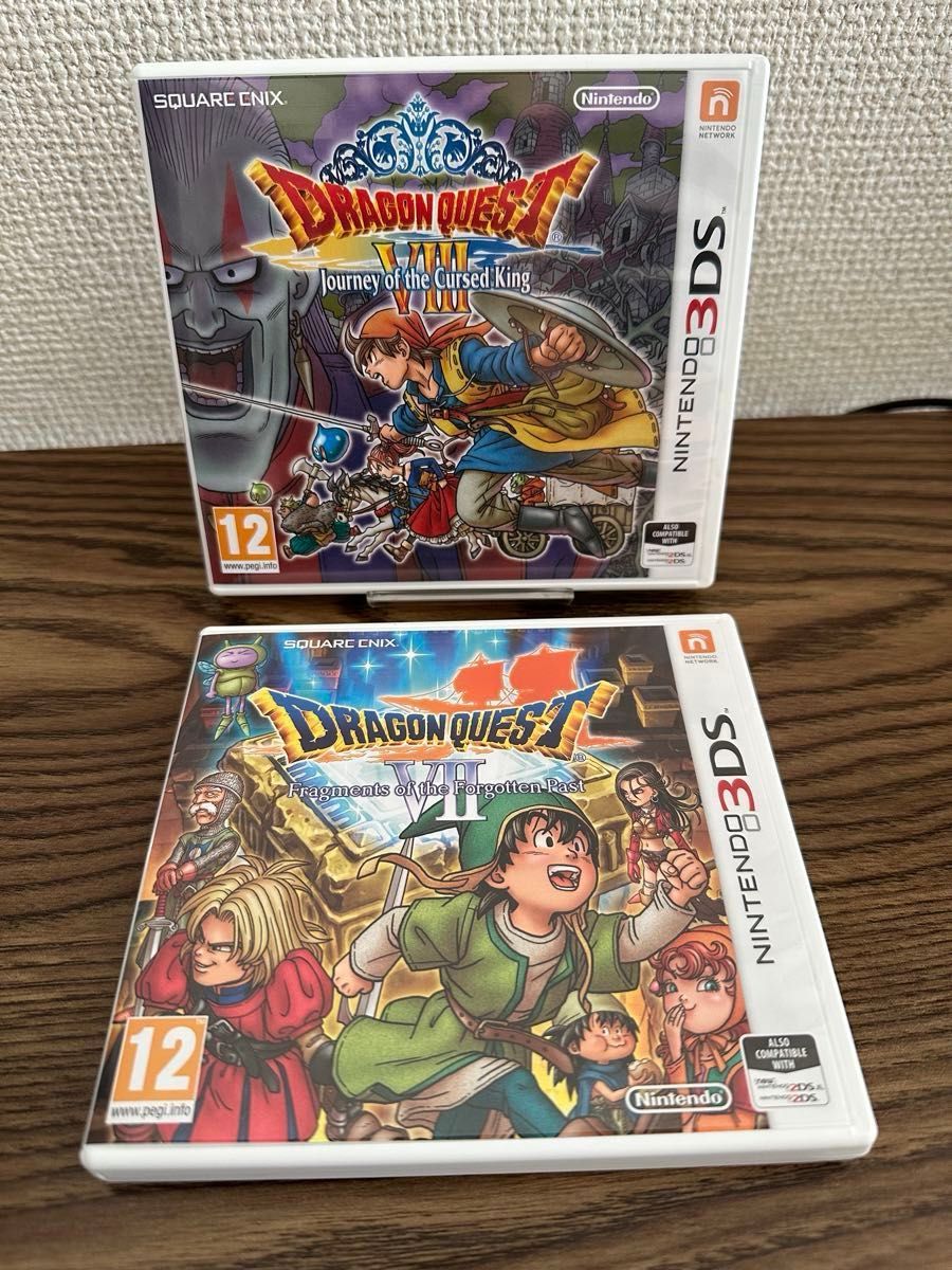 ニンテンドー3DS ドラゴンクエストVII VIII 欧州版 ほぼ新品 英語版