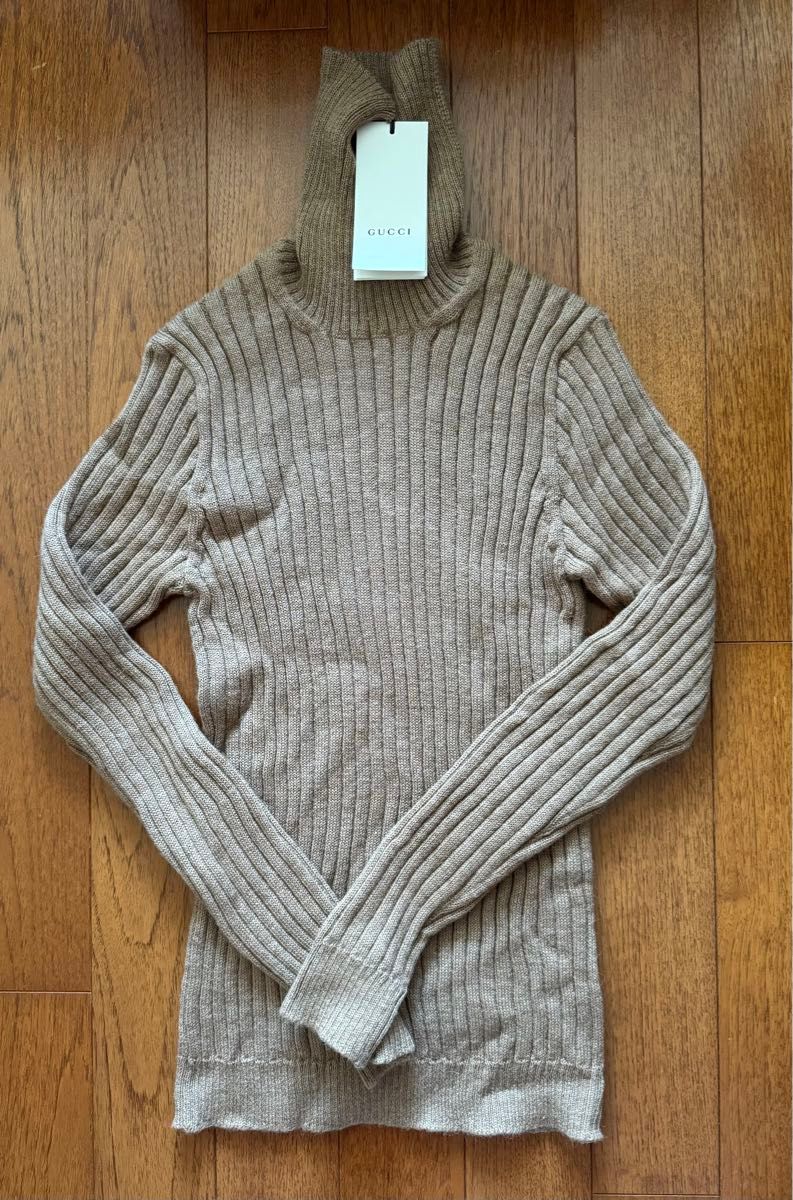 新品未使用】GUCCI アルパカ タートルネック ニット セーター グッチ