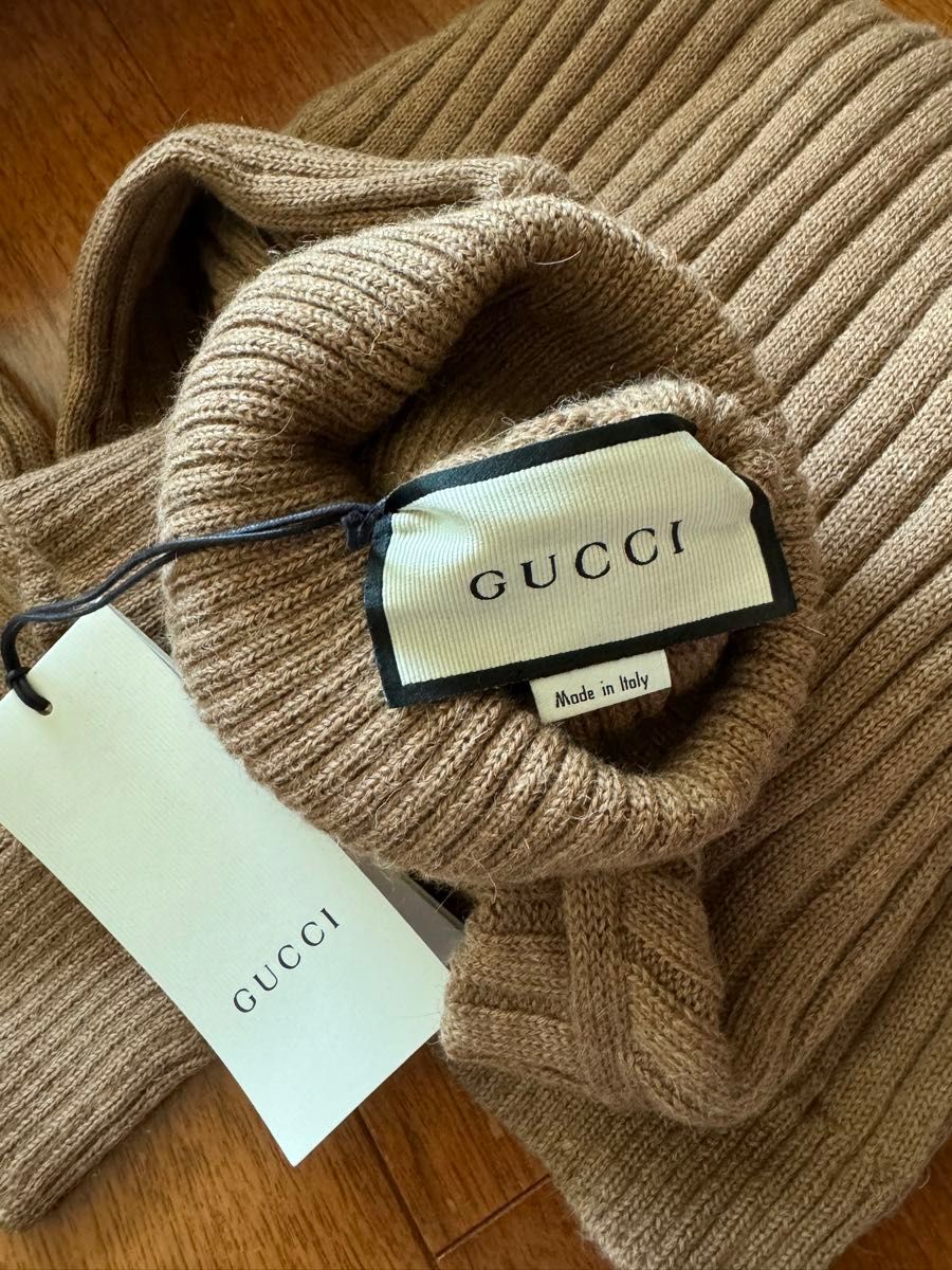 新品未使用】GUCCI アルパカ タートルネック ニット セーター グッチ