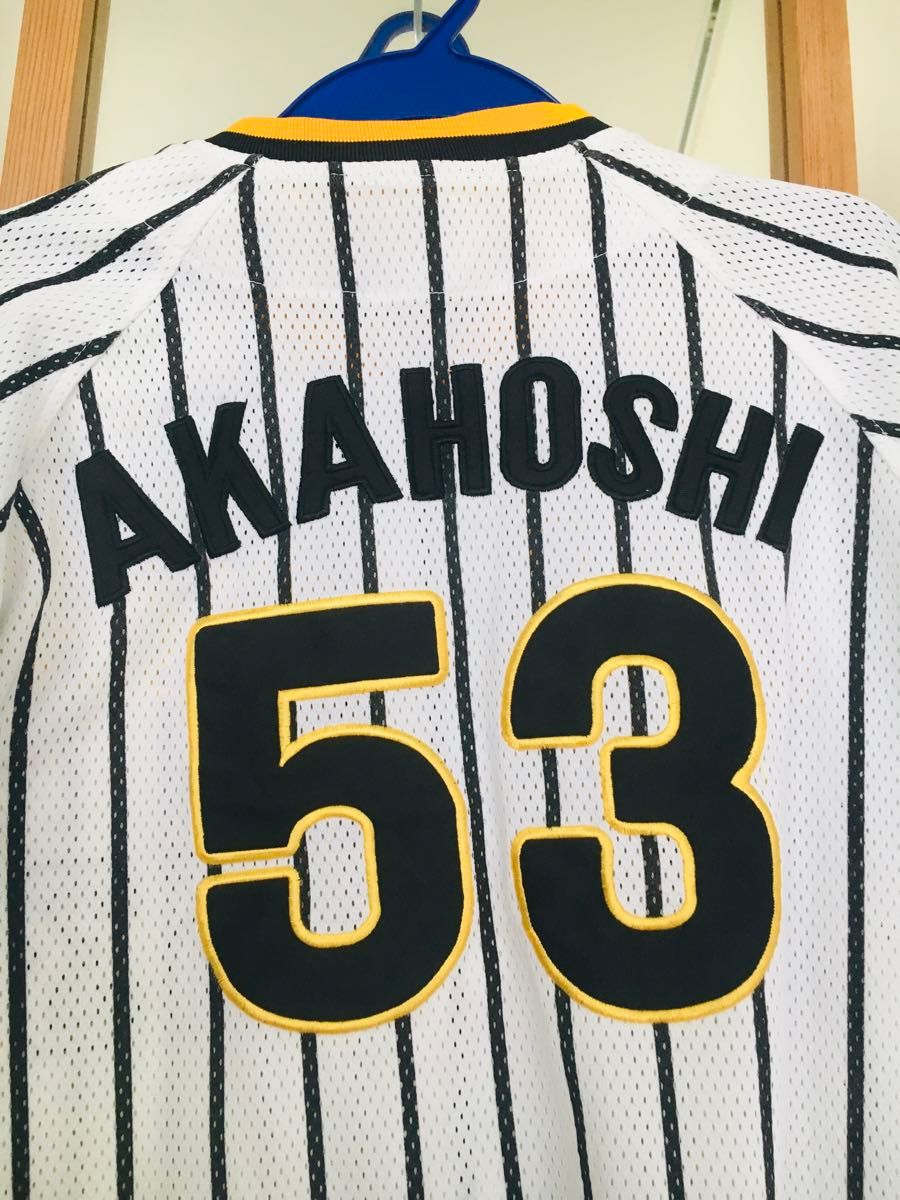 阪神タイガース 赤星憲広選手 ユニフォーム 2005優勝ワッペン サイズS