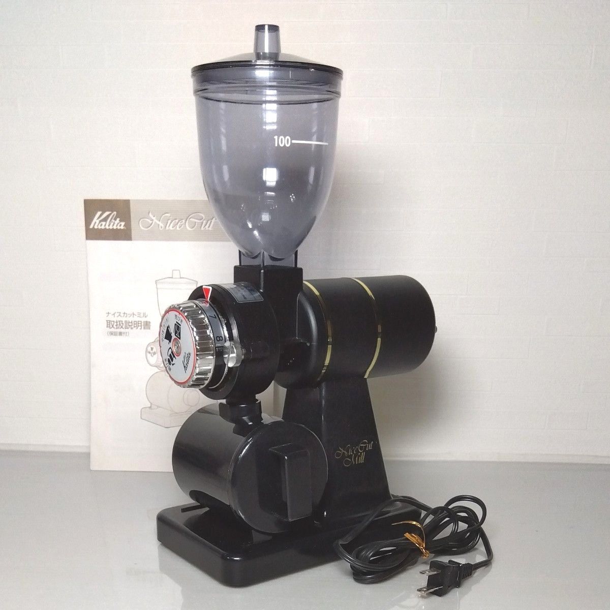 カリタ kalita ナイスカットミル KH-100 ブラック 取説付き 電動