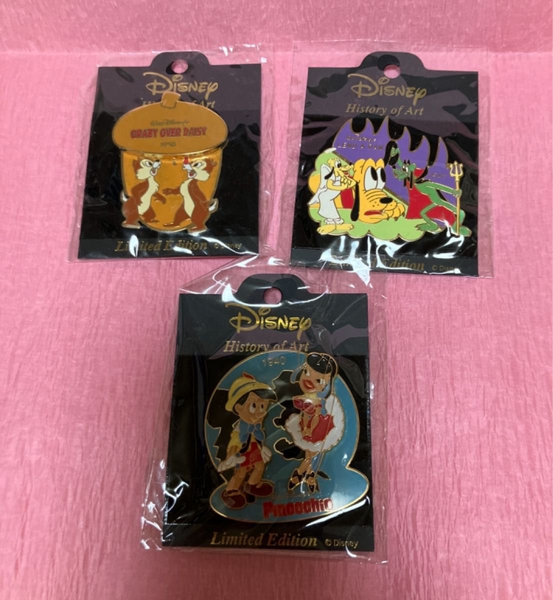 Disney History of Art キャラクター 限定ピンバッジ Disney History