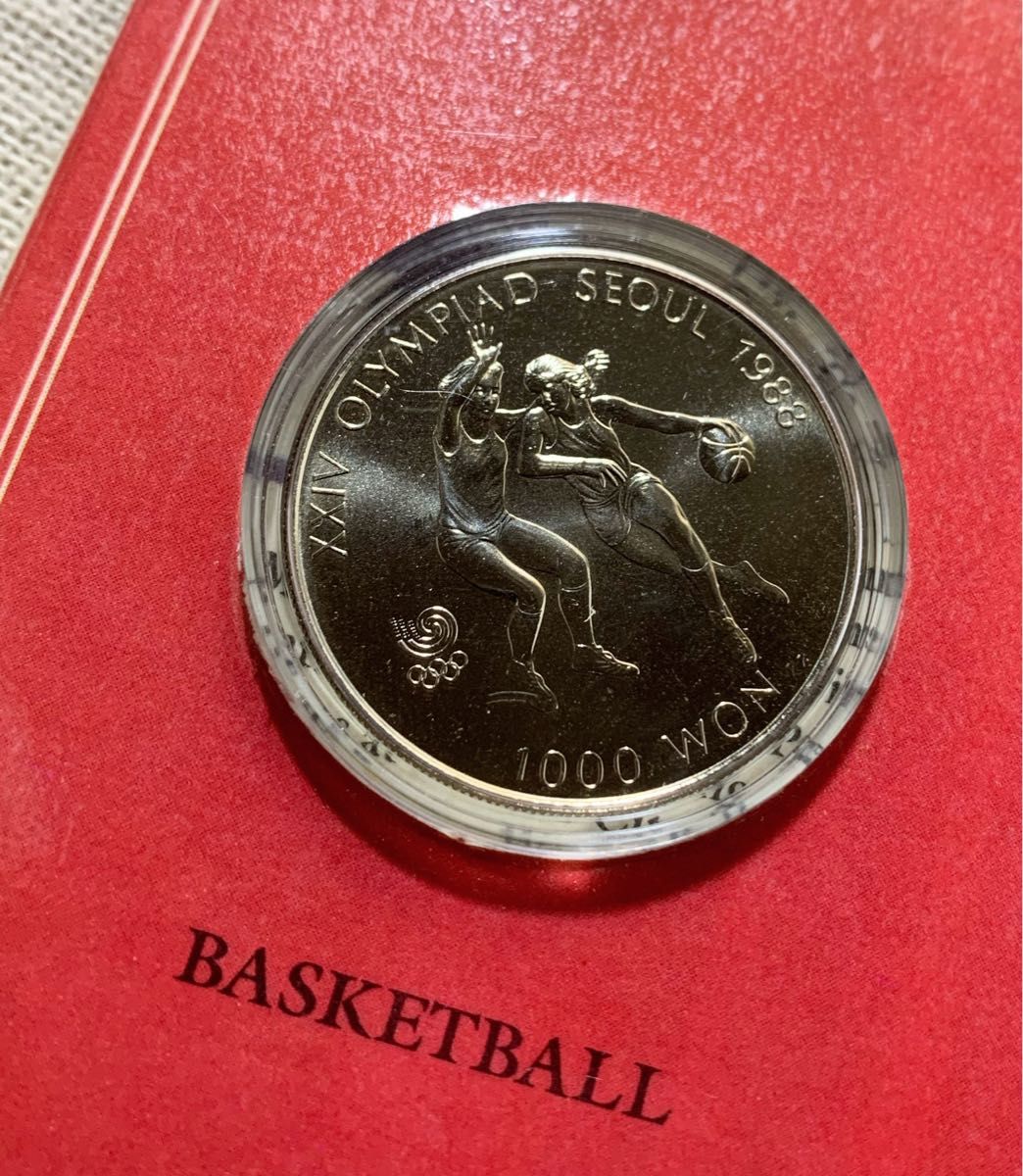 貨幣セット 1988年 ソウルオリンピック記念貨幣 1000ウォン 2000ウォン