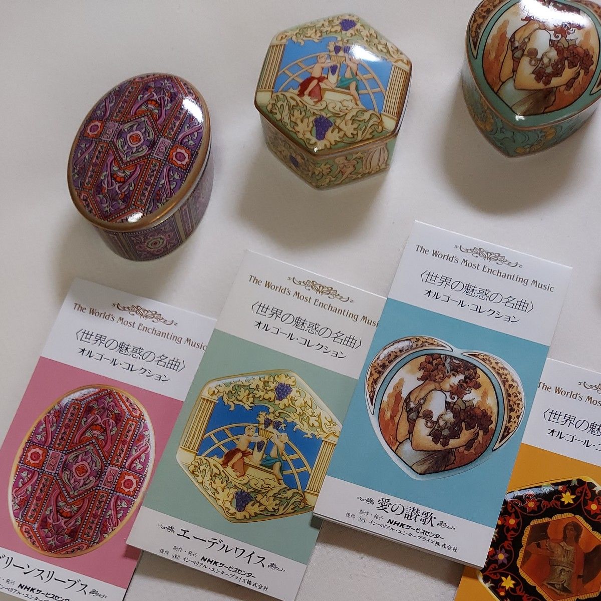 オルゴール】「世界の魅惑の名曲」オルゴールコレクション 5シリーズ