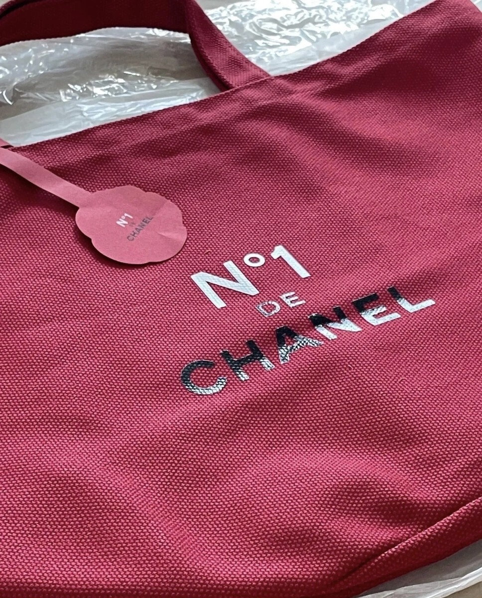 シャネル ノベルティ トートバッグ CHANEL カメリア レッド バッグ 赤