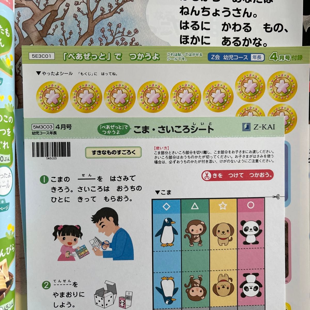 Z会 年中 4-3月一年分 知育 ぺあぜっと Z