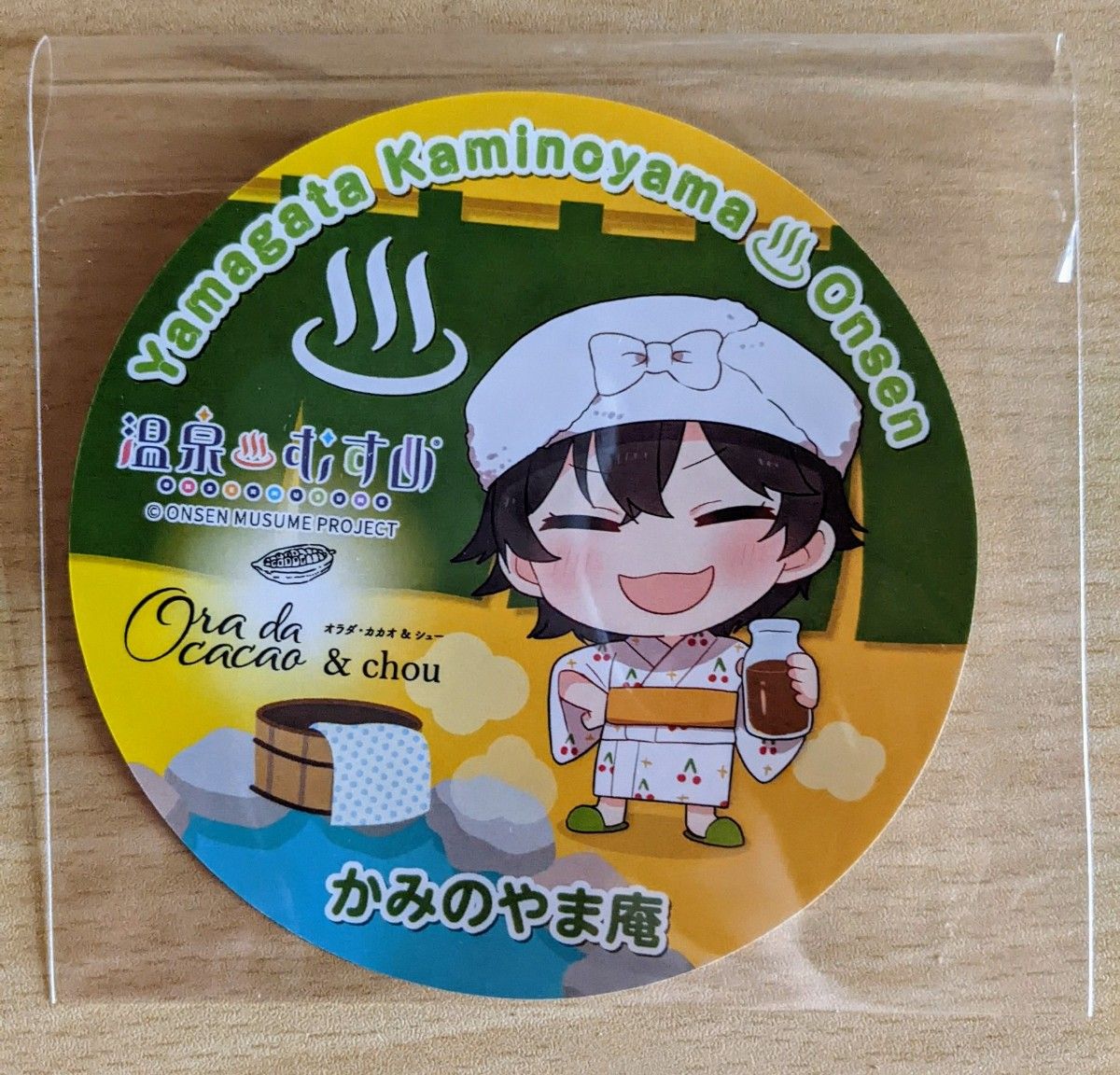 温泉むすめステッカー/かみのやま庵/山形県上山市かみのやま温泉