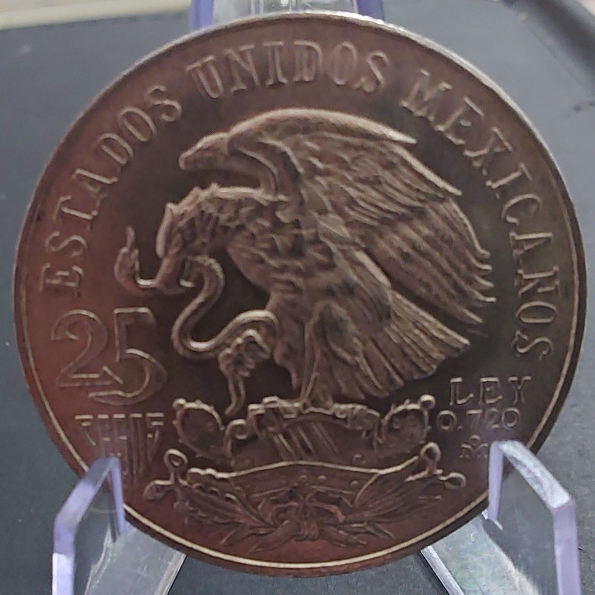 1968年 メキシコ銀貨 25ペソ メキシコオリンピック記念銀貨 タイプ3
