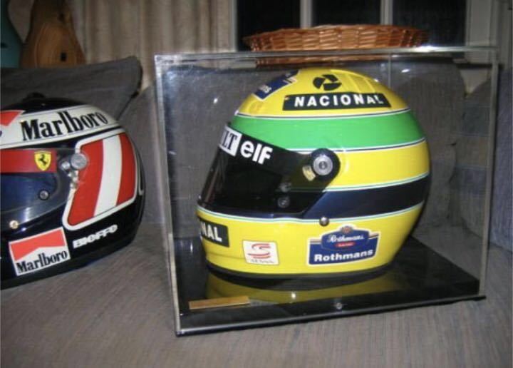 Yahoo!オークション - アイルトン セナ 公認 レプリカヘルメット SENNA