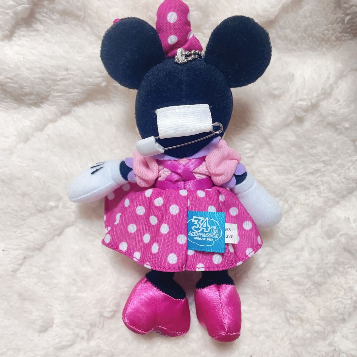 TokyoDisneyResort 34周年 トゥーンタウン ミニー ぬいぐるみバッジ