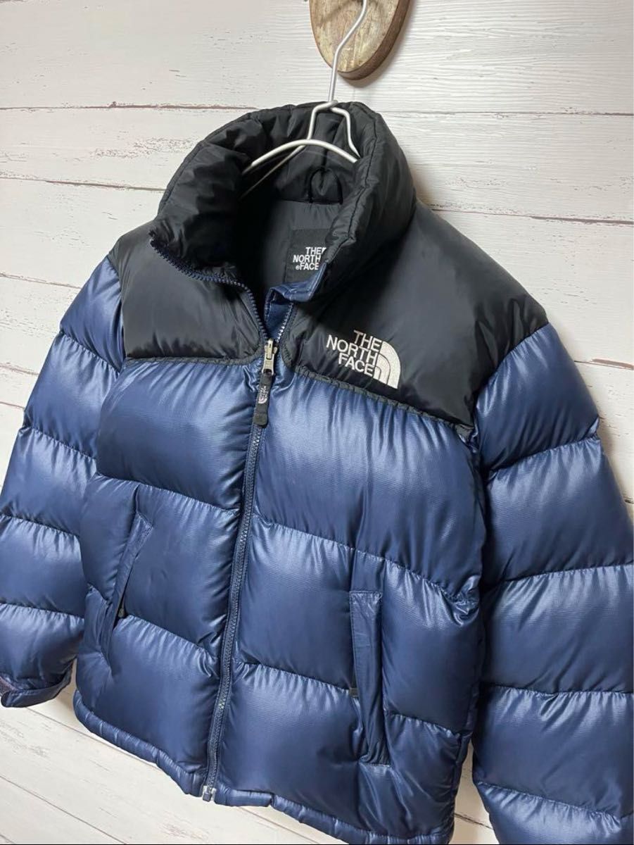 ヌプシ】ノースフェイス ダウンジャケット 希少 XSサイズ 刺繍ロゴ
