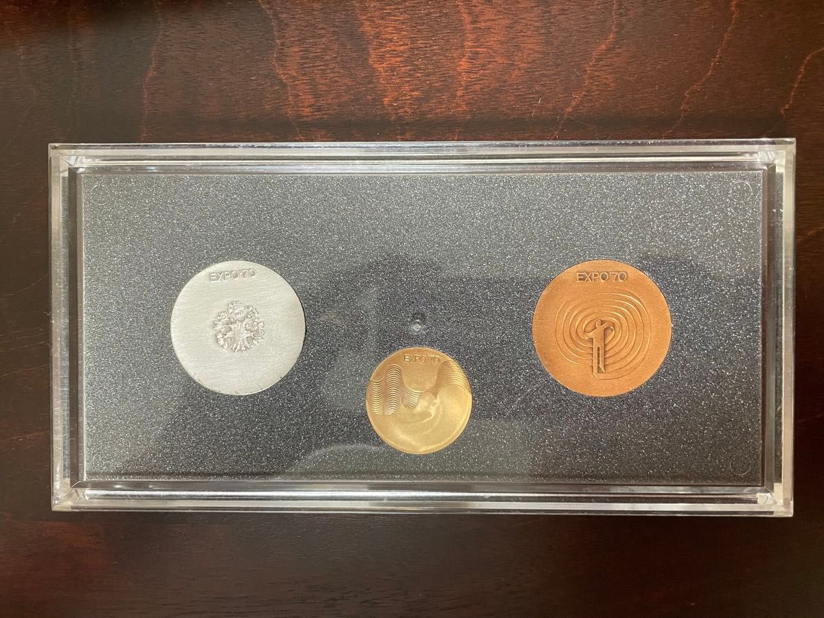日本万国博覧会記念メダル EXPO'70 金 銀 銅 3枚セット K18 SV925 大阪