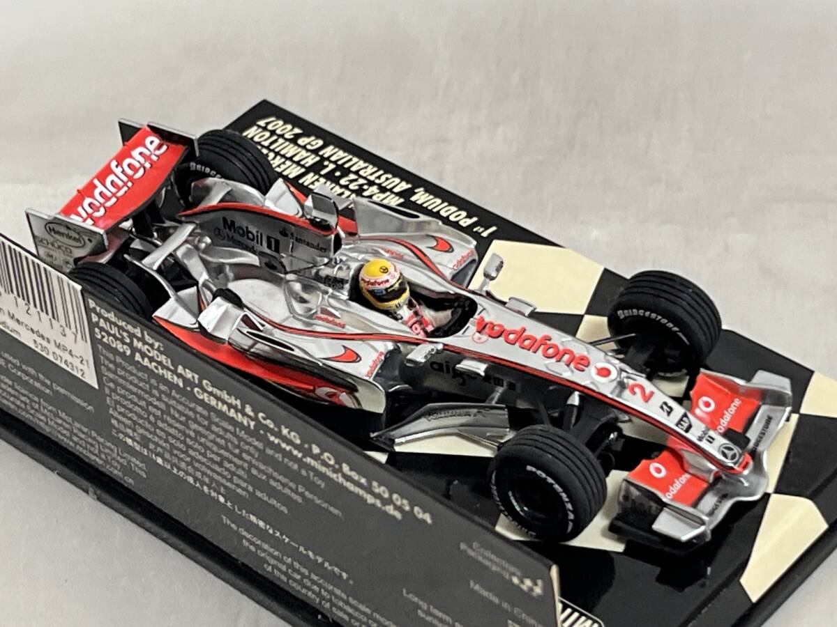 ミニチャンプス 1/43 ボーダフォン マクラーレン メルセデス MP4-22 F1