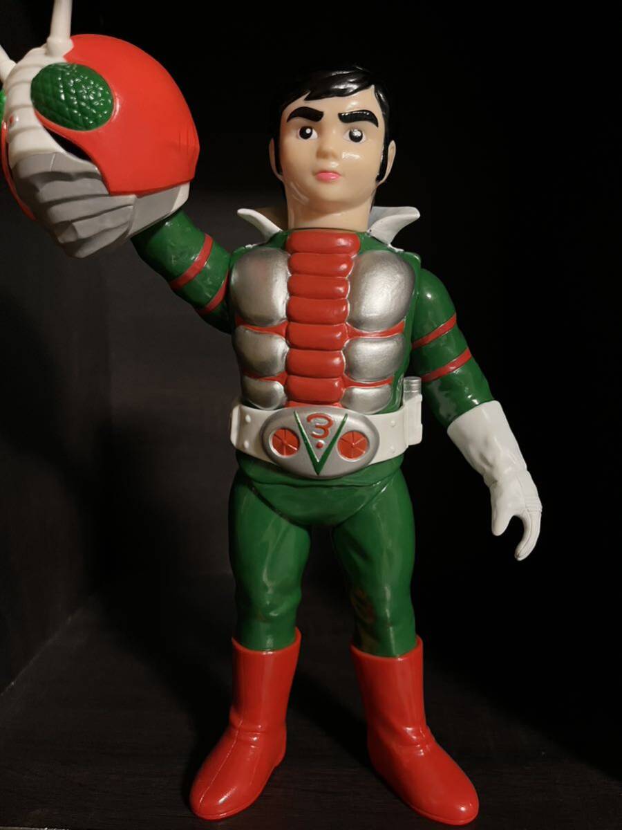 メディコムトイ 仮面ライダーV3 ソフビ 東映レトロコレクション 面取れ