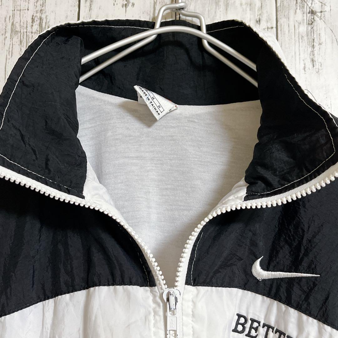 菅田将暉着用】90's NIKE ナイキ ナイロンジャケット L相当 白黒 ワン