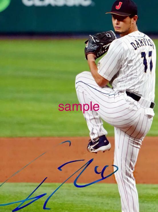 ダルビッシュ有 高画質 サイン フォト 写真 ポートレート WBC 2023